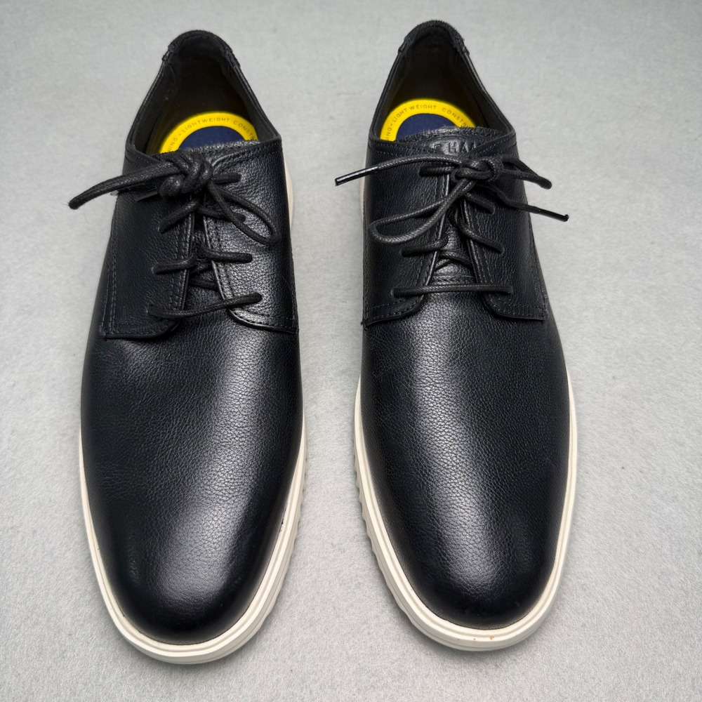 Cole Haan Grand+ Plain Toe Oxford Mens 11.5 Black Business Casual Leather C36934